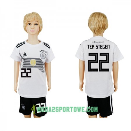 Koszulka Niemcy Ter Stegen 22 Dziecięcy Mistrzostwa Świata 2018 Domowe Stroje Piłkarskie